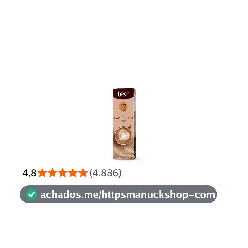 3 Corações Cápsula Cappuccino Avelã TRES - 10 Unidades