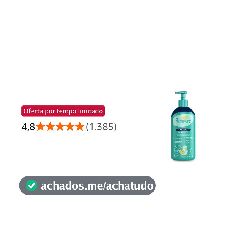 Pampers Shampoo Glicerina 400ml