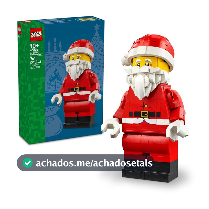 LEGO Minifigura Ampliada do Papai Noel; Brinquedo de Decoração de Natal 40820