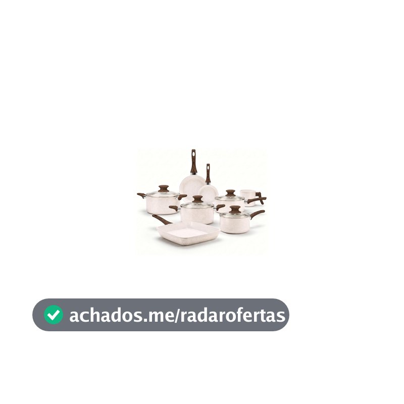 Jogo de Panelas Cerâmica Antiaderente 8 Peças Premium