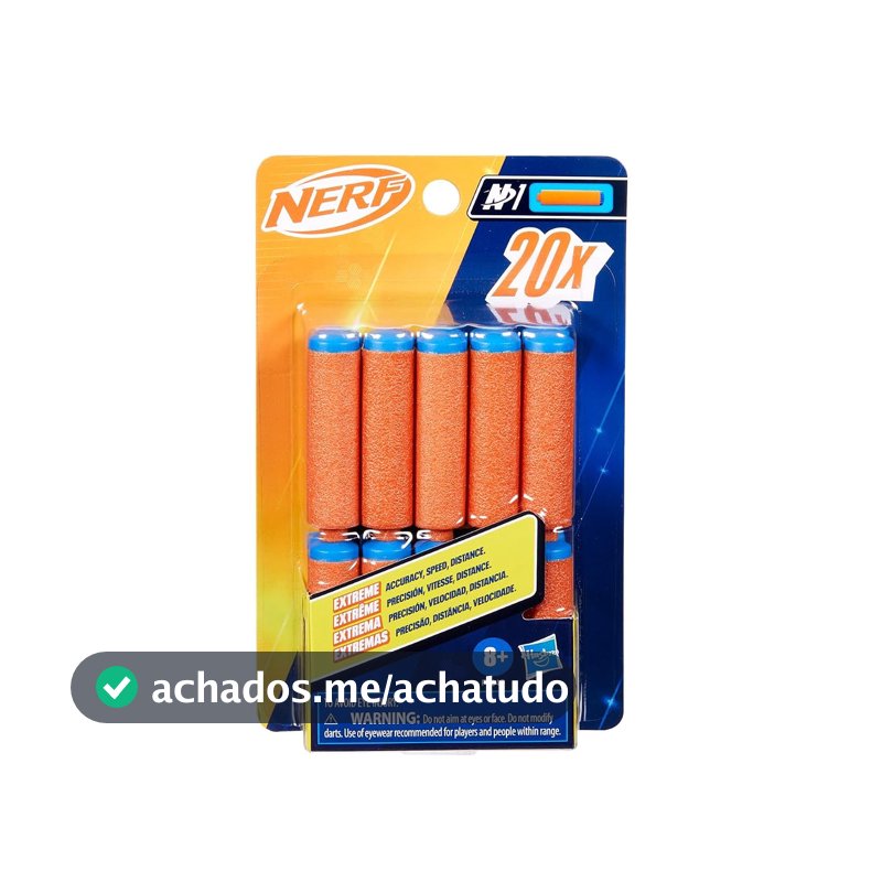 Nerf N Series Refil 20 Dardos N1 (Compatíveis Apenas com os Lançadores N series)