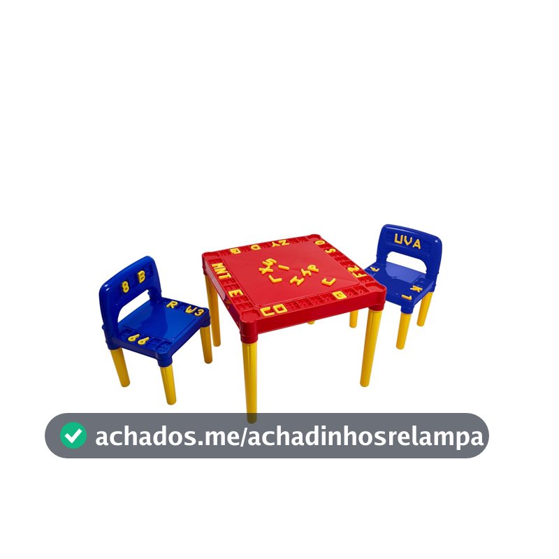 Mesa e cadeira Infantil Vermelha Tritec