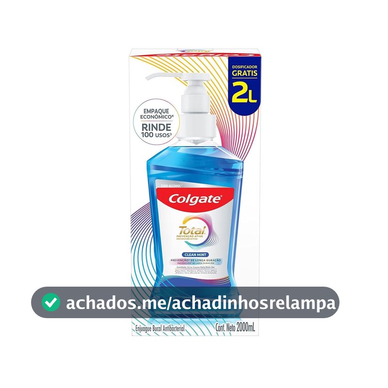 Colgate Total Clean Mint Enxaguante Bucal, 2L