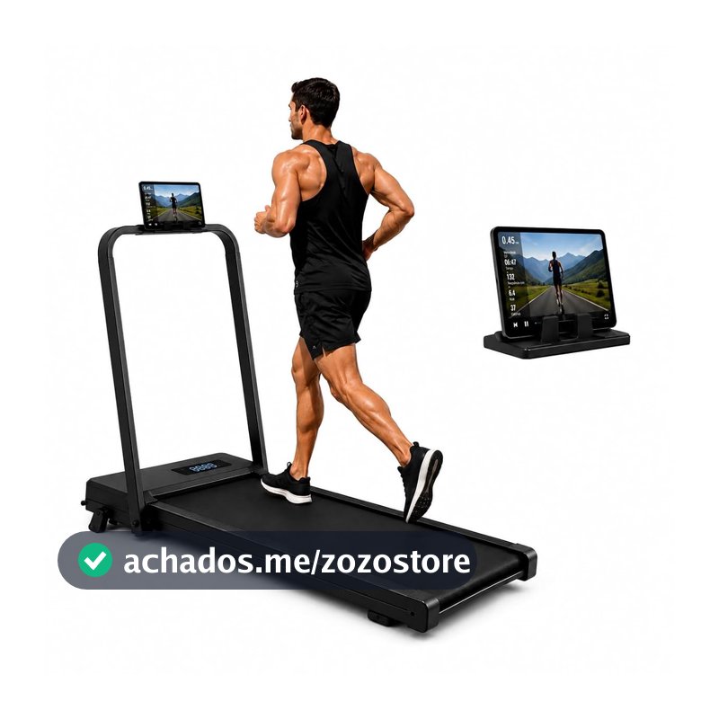 Esteira Ergométrica Elétrica Silenciosa Academia 7km/h Suporte Para Tablet E Telefone Profissional (220 Volts)