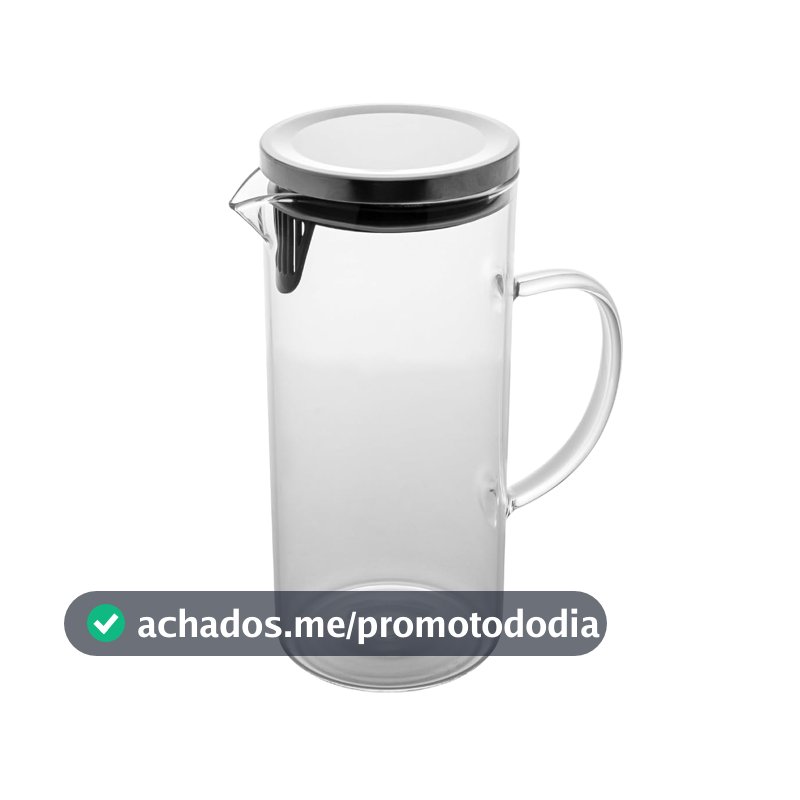 WOLFF - Jarra de Vidro Borossilicato com Tampa 1,5L