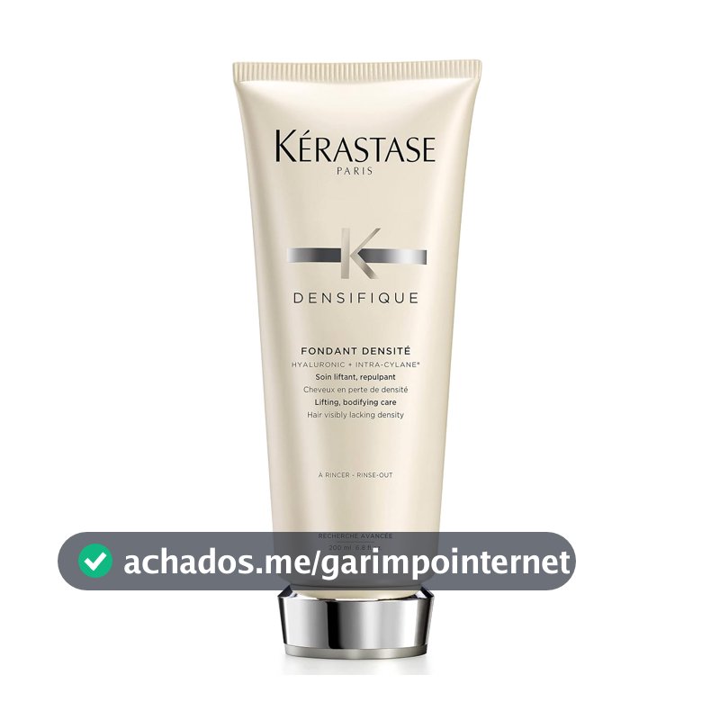 Kérastase Densifique Fondant Densité, Condicionador Densificante para Cabelos Finos e Ralos com Ácido Hialurônico, Volume Brilho e Fortalecimento Capilar 200ml