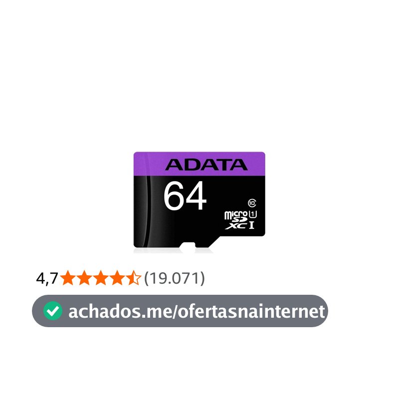 Micro SD Adata AUSDX64GUICL10-RA1 64GB MICROSDXC