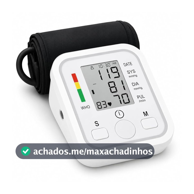 Aparelho de Pressão Arterial Digital Automático de Braço com Memória
