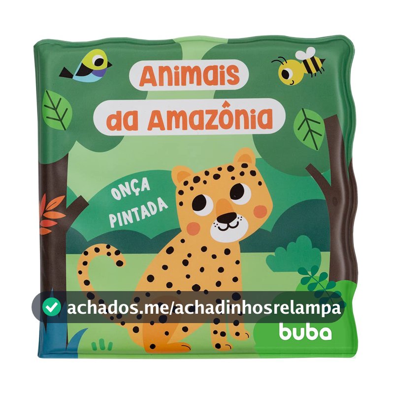 Kit de Livrinho de Banho Buba, Animais da Amazônia