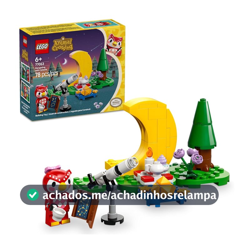 LEGO Animal Crossing Admirando estrelas com Celeste 77053 (78 Peças)