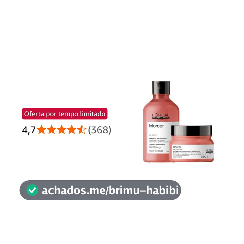 L'Oréal Professionnel Kit Inforcer Shampoo + Máscara de Tratamento Serie Expert, L´Oreal Professionnel Paris