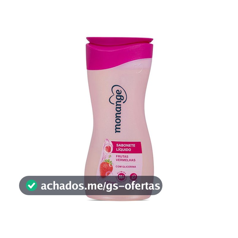 Monange Sabonete Líquido Frutas Vermelhas 240Ml