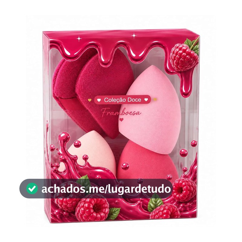 Kit Esponja para Maquiagem 5 Peças Cor Sortida