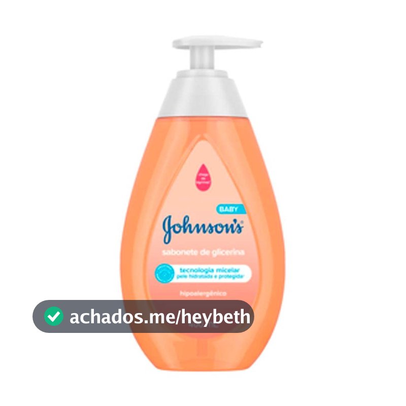 Sabonete Líquido de Glicerina Johnson's Baby, Da Cabeça aos Pés, 400ml