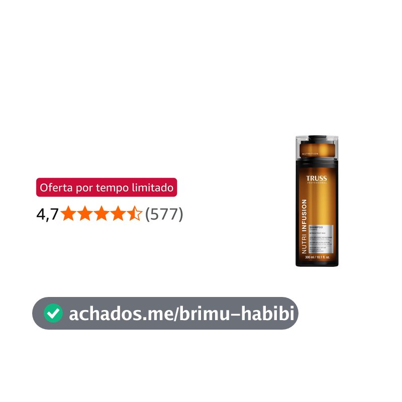 Truss Shampoo Nutri Infusion