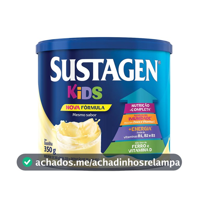 Complemento Alimentar Sustagen Kids, Sabor Baunilha, 350g