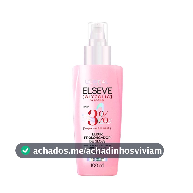 L'Oréal Paris Elseve Glycolic Gloss, Sérum Finalizador Antiporosidade 100ml