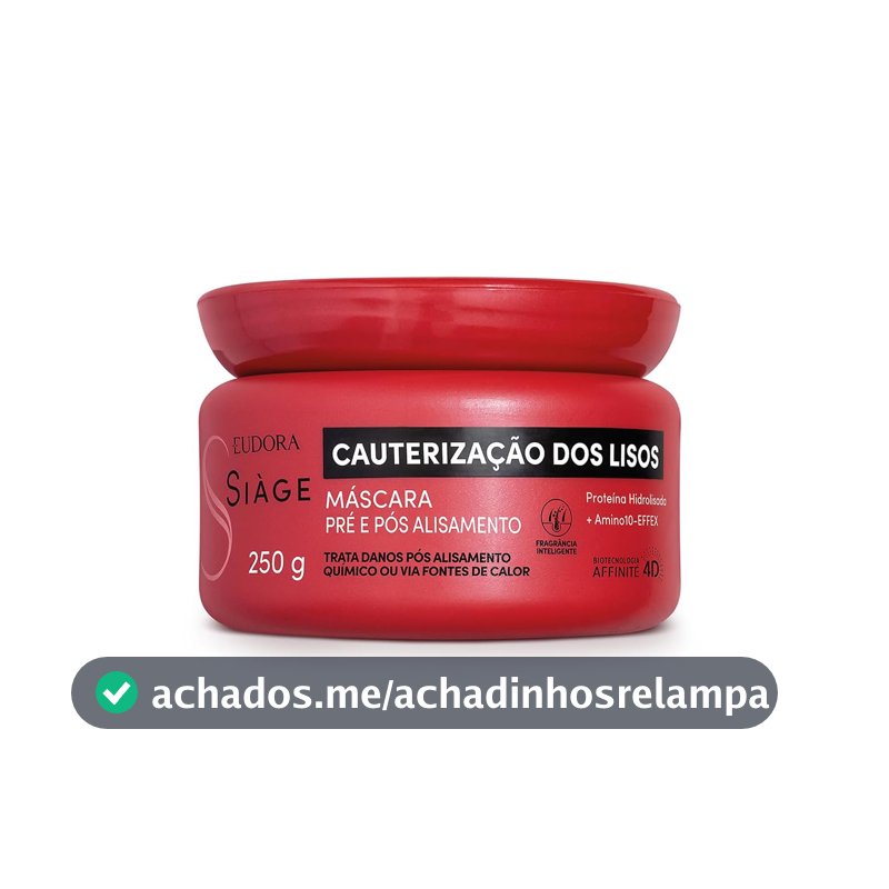 Eudora Siàge Cauterização dos Lisos Máscara Capilar 250g