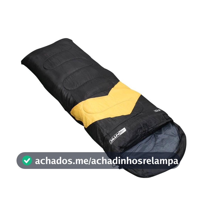 NTK, Saco de Dormir, Solteiro, Poliéster 190T, Acampamentos, Viper, Preto e Laranja