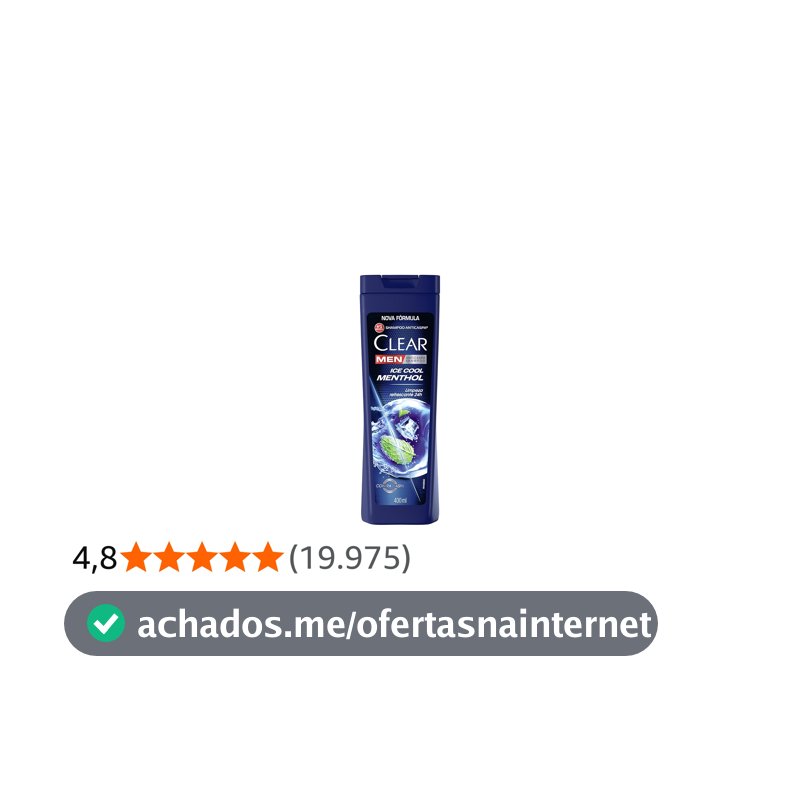 Clear Shampoo Men Anticaspa Ice Cool Menthol 400Ml