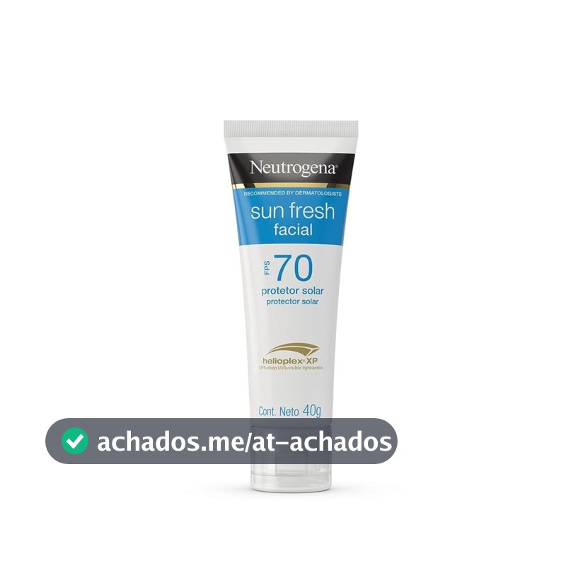 Protetor Solar Facial Neutrogena Sun Fresh, FPS 70, 40g