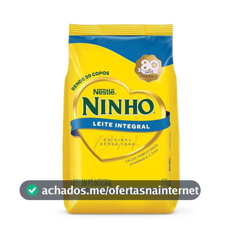 Leite em Pó Ninho Integral Sachê 975g