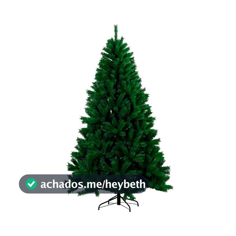 Árvore de Natal Luxo Pinheiro 1,80m 800 Galhos — Cheia, Realista e Elegante Natal Encantador Decoração de Casa Decoração Natalina Inesquecível Base de Ferro Reforçada Resistente Linha Super Premium®