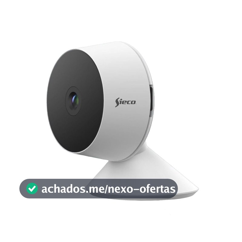 Sieco Câmera de Segurança Wi-Fi S30, 1080p Full HD, Áudio Bidirecional, Detecção de Movimento, Armazenamento até 512GB, Monitoramento Remoto - Garantia de 3 anos