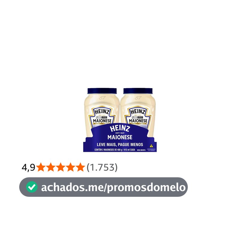 Heinz Pack Maionese Tradicional, 400G - 2 unidades