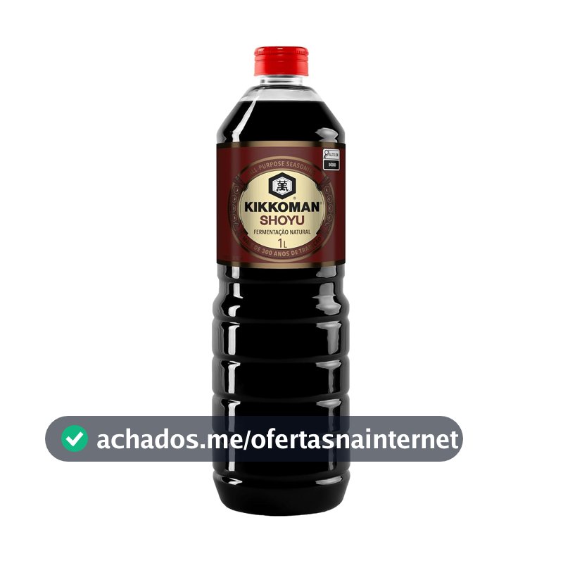 Kikkoman Molho Shoyu Kikkoman Fermentação Natural 1L