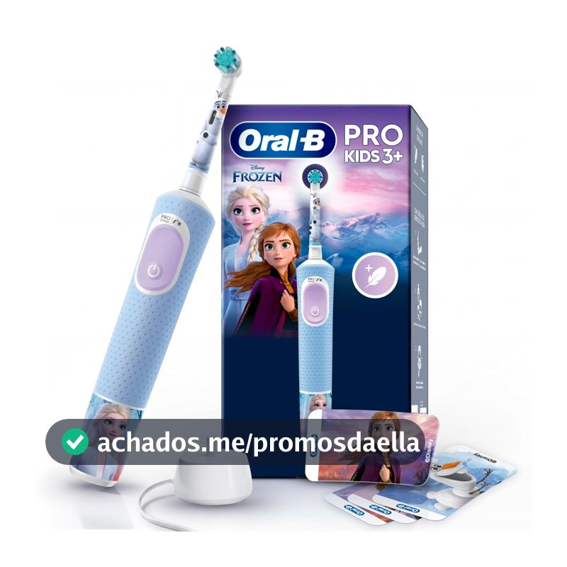 ORAL-B Disney Frozen Escova de Dente Elétrica para Crianças Macia