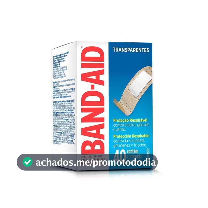 Curativo Adesivo Band-Aid Regular, 40 Unidades