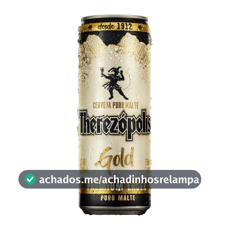 Pack de Cerveja Therezopolis Gold Lata 350ml - 12 unidades