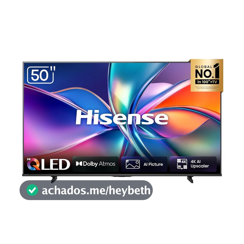Hisense Smart TV 4K Hi-QLED 50" Polegadas 50Q6QVV