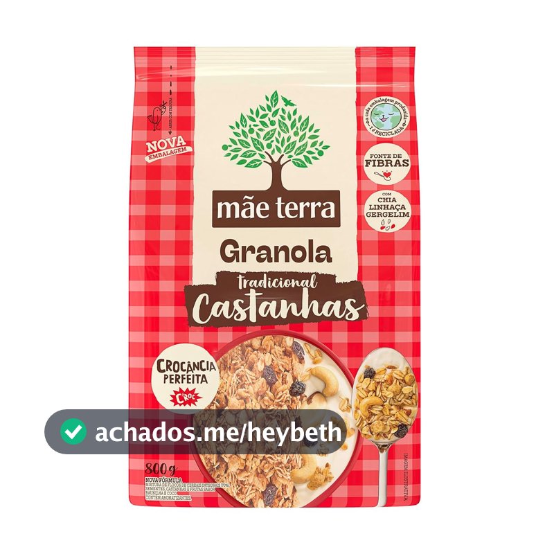 Mãe Terra Granola Tradicional Castanhas Brasileiras 800G