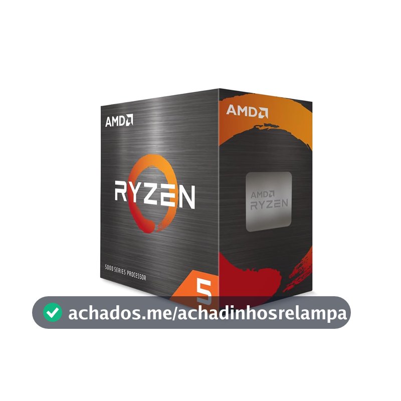 Processador AMD Ryzen 5 5500 100100000457BOX, Cerâmica Cinza