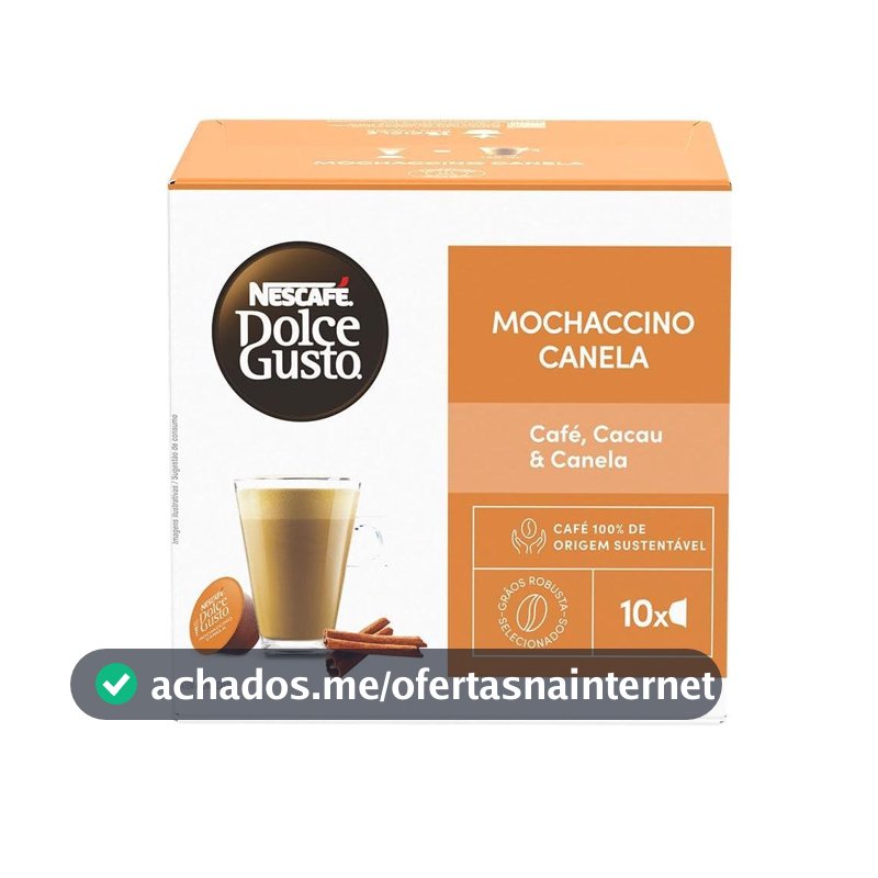 Café em Cápsula NESCAFÉ DOLCE GUSTO Mochaccino Canela 10 Cápsulas