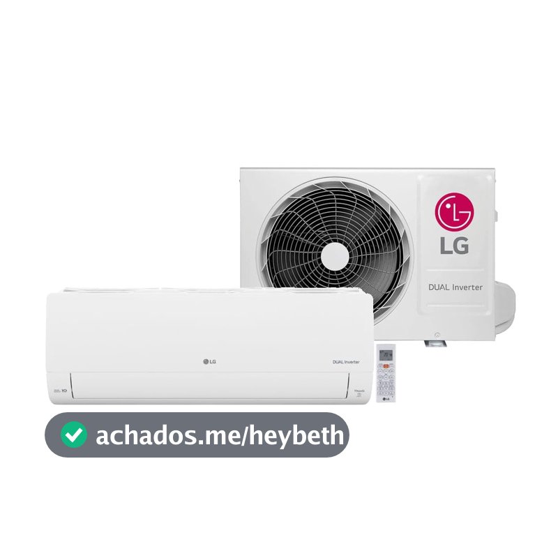LG Ar Condicionado Split LG Dual Inverter AI Voice 12000 BTU/h Quente e Frio S3-W12JA31D - 220 Volts