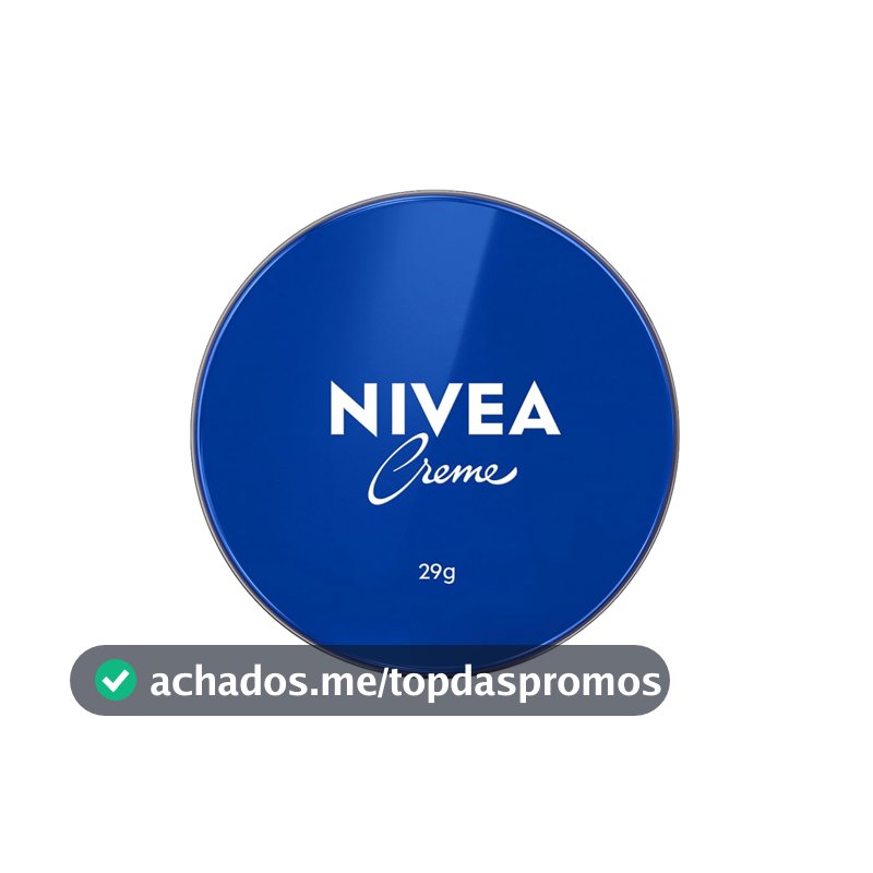 NIVEA Creme Hidratante Lata 29g, Hidratação Profunda 24h, Corporal, Uso Diário, Multibenefícios, Todas as Peles