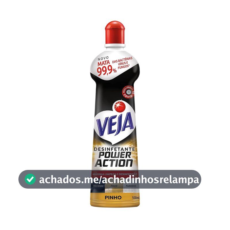 Veja Power Action Desinfetante Multisuperficies Pinho Squeeze 500ml