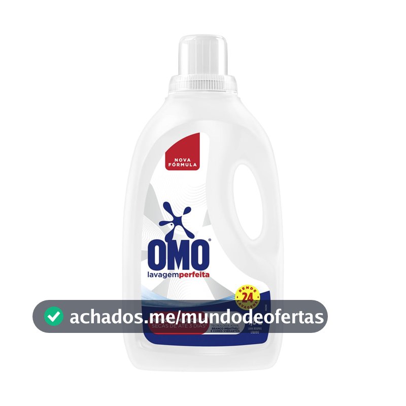 Lava-Roupas Líquido Omo Lavagem Perfeita Frasco 1,8l