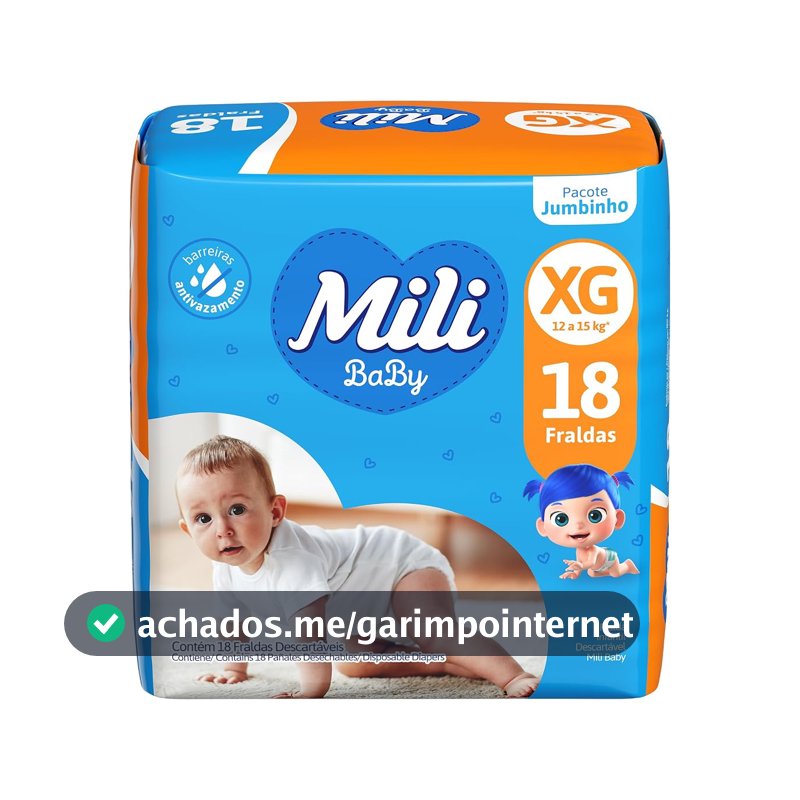 Mili Fralda Ultra Seca Jumbinho 1X18 Xg