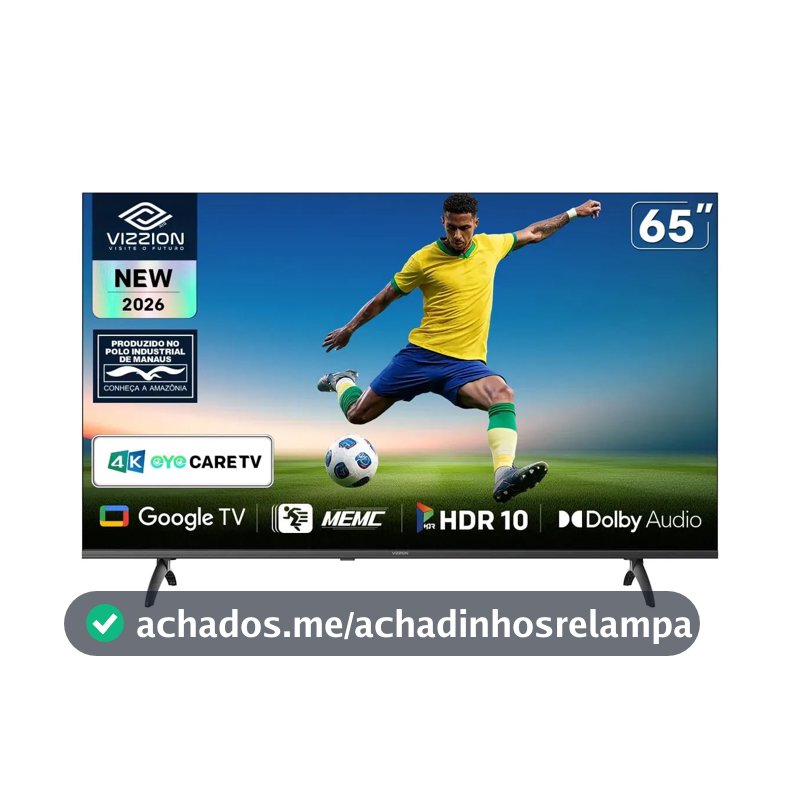 Smart TV 65' RIG Vizzion BR65G3UA 4K UHD