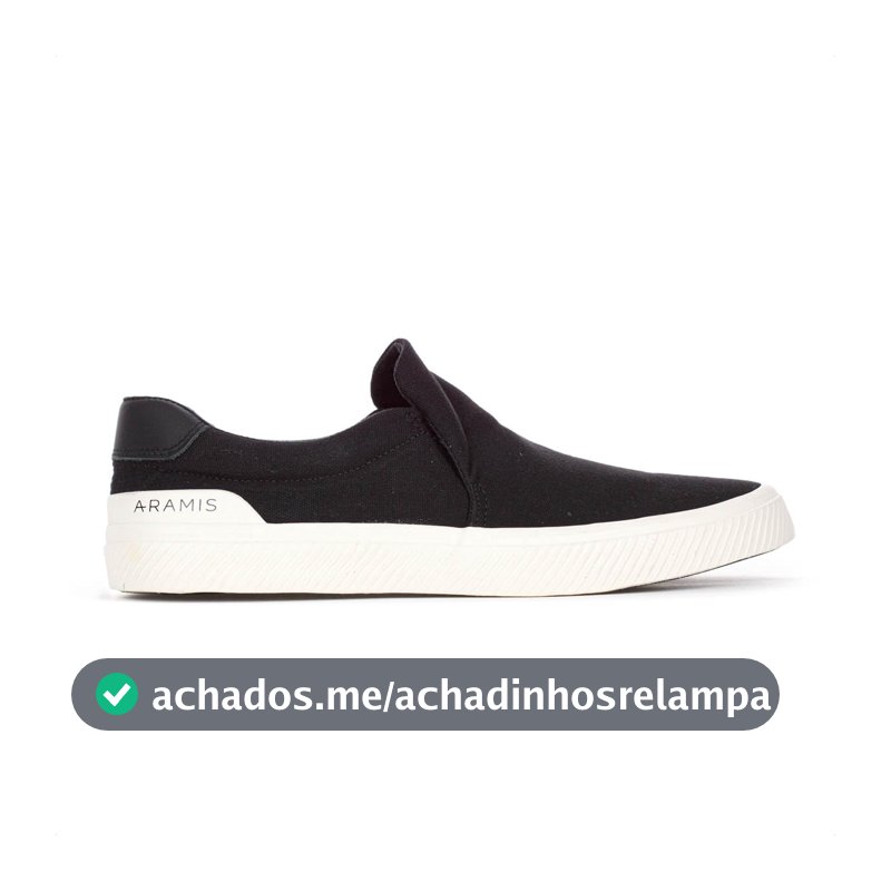 Tênis Aramis Daily Slip Canvas Preto