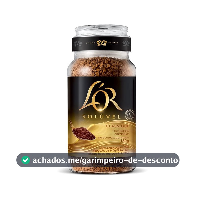 L'OR, Café Solúvel Classique Pote de Vidro 130g