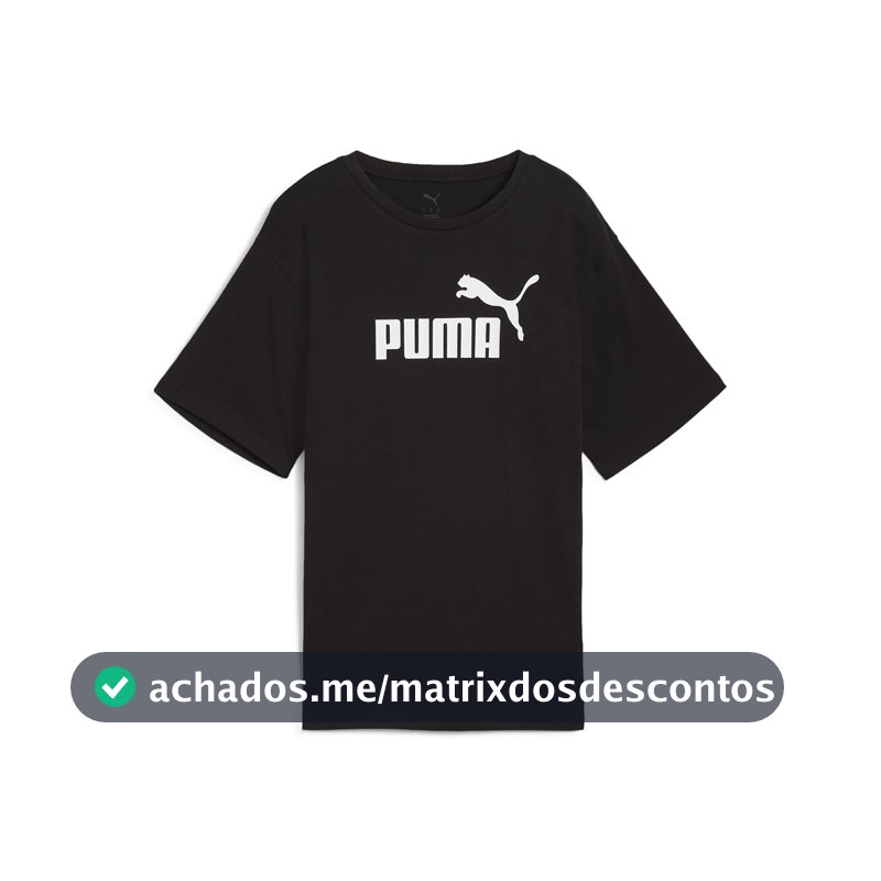 Camiseta Puma Essentials No. 1 Logo Relaxed Feminina