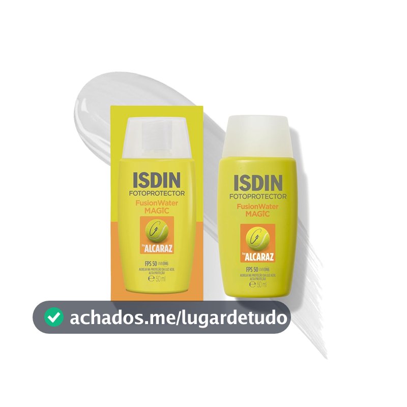 ISDIN Protetor Solar Facial Fusion Water Magic by Alcaraz FPS 50-50ml