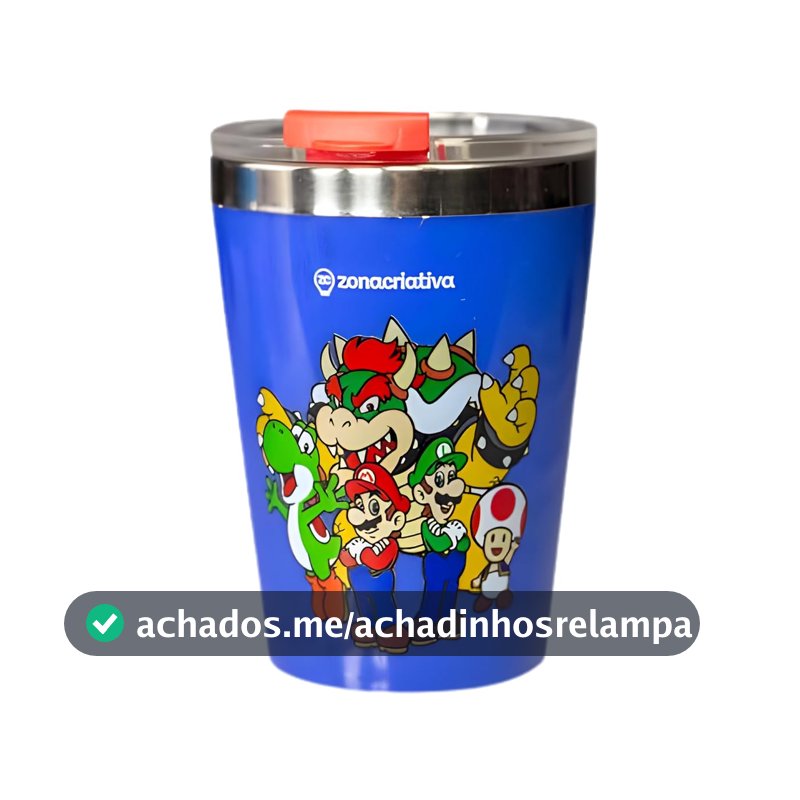 Zona Criativa – Copo SNAP Mario 300ml