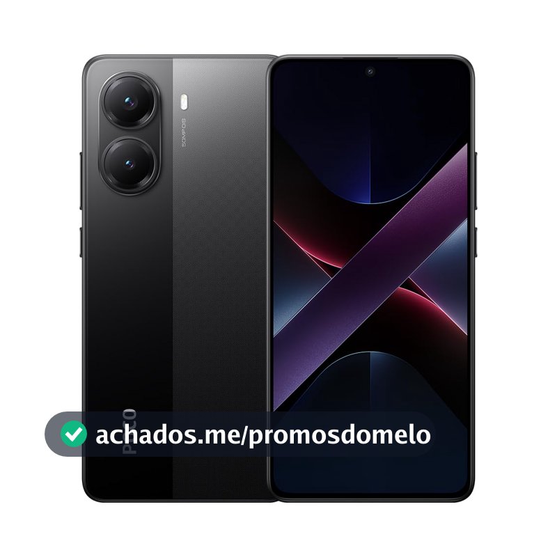 Smartphone Xiaomi Poco X7 Pro 5G NFC Black (Preto) 12GB RAM 512GB ROM [2412DPC0AG]