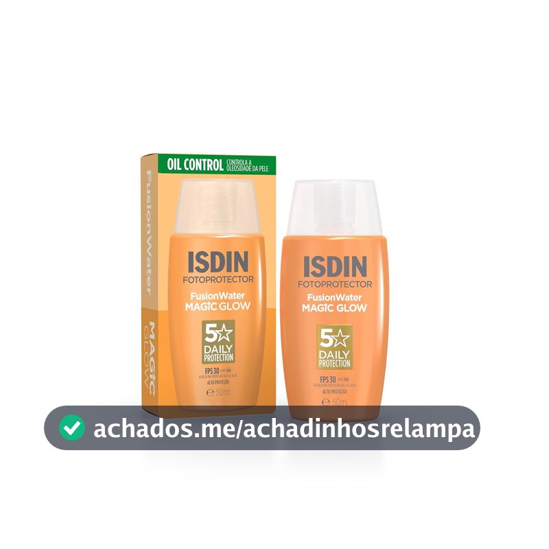 ISDIN Protetor Solar Facial Fusion Water Magic Glow FPS 30-50ml